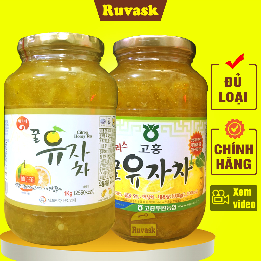 Chanh Ngâm Mật Ong Hàn Quốc Citron Honey Tea NONG HYUP HAEATTI CHÍNH HÃNG