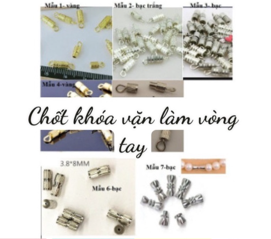 2/5/10 cái chốt vặn, khóa , chốt làm vòng cổ vòng tay