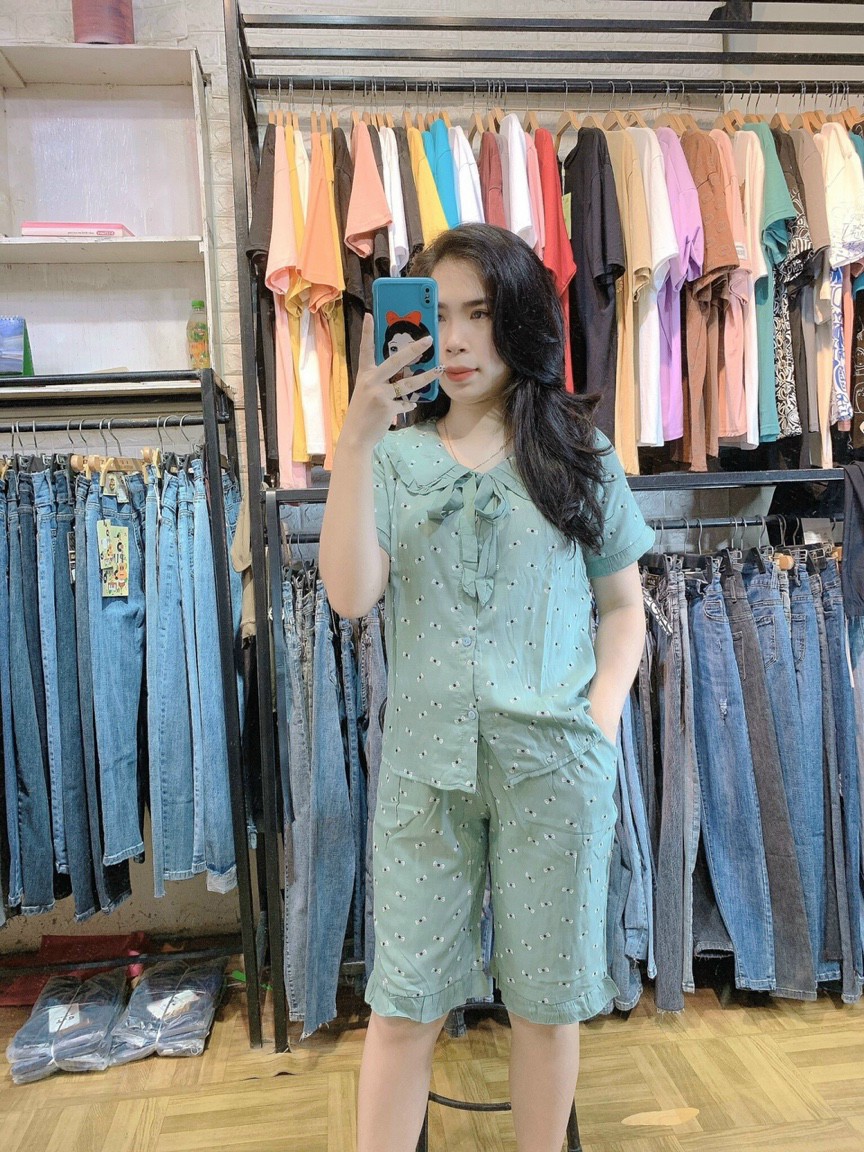 Đồ bộ lửng mặt nhà chất đũi cao cấp