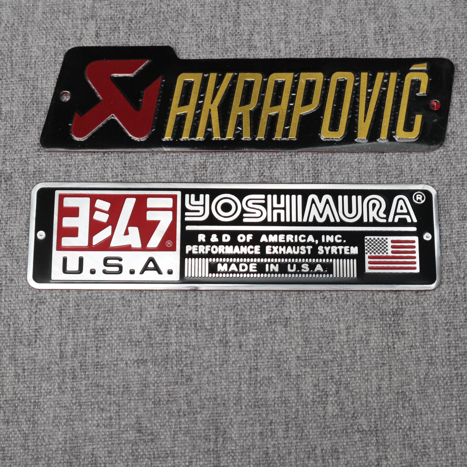 [HCM]TEM NHÔM DÁN XE AKRAPOVIC VÀ YOSHIMURA TĂNG DÙNG TRANG TRÍ CHO XE MÁYMOTÔ....KEO 3M SIÊU SIÊU DÍNH ( COMBO 2 TEM NHÔM)