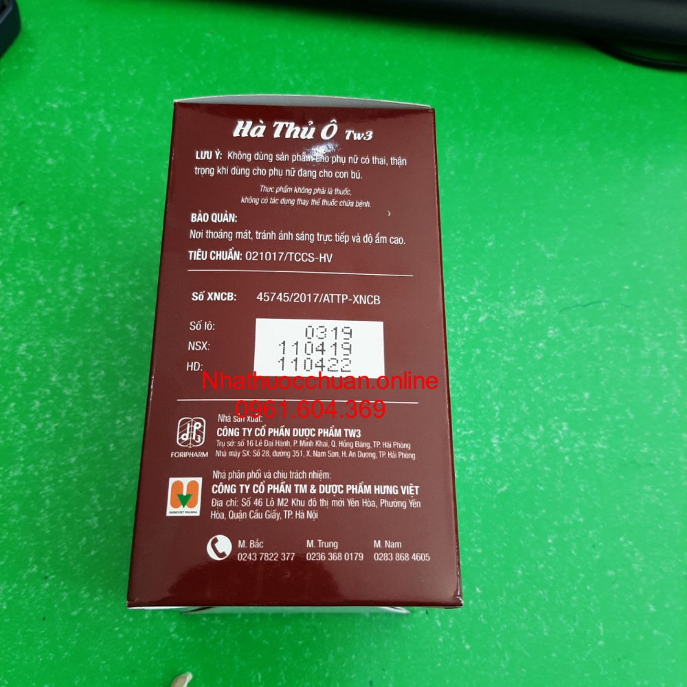 Hà Thủ Ô Tw3 ngăn rụng tóc, bạc tóc 30 Viên