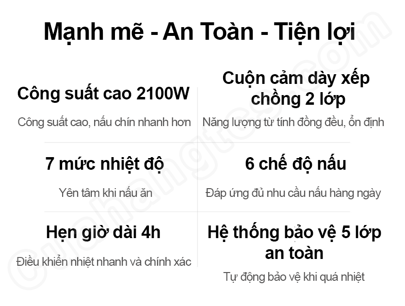 Bếp từ Xiaomi Mijia C1 nút cơ