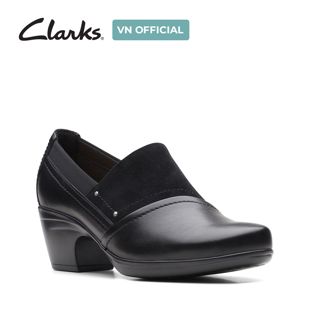 Giày Cao Gót 5cm Da Nữ Clarks - Emily Step