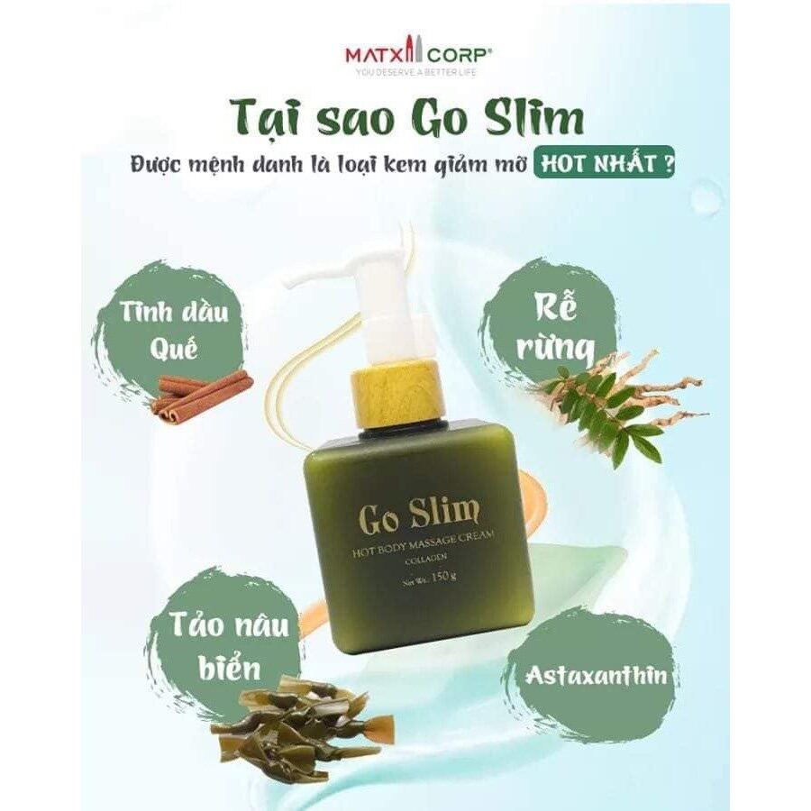 Kem tan mỡ bụng Go slim (tặng kèm nịt bụng)