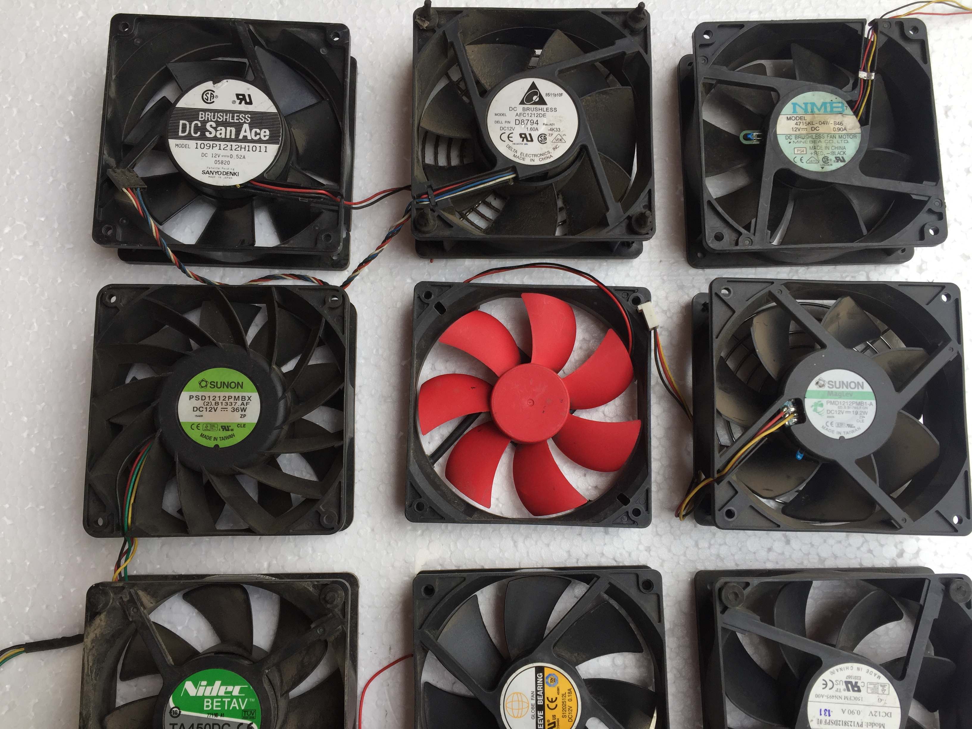 12V Cooling Fan, Size 12X12Cm, Current 0.2A-0.5A
