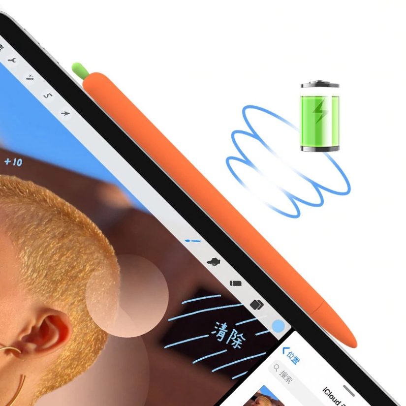 [HCM]Silicon Bảo Vệ Apple Pencil 1 & 2 Củ Cải Cà Rốt