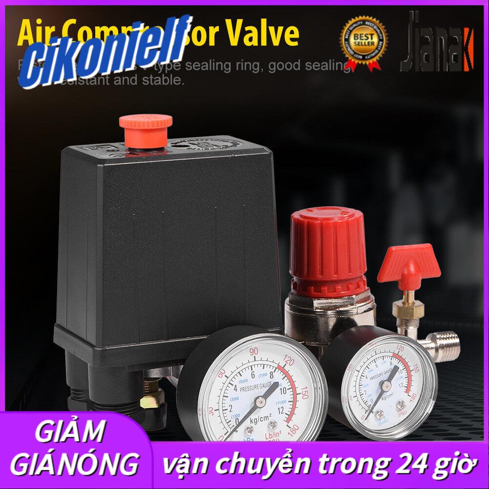 Small Air Compressor Pressure Switch Control Valve Regulator with Gauges