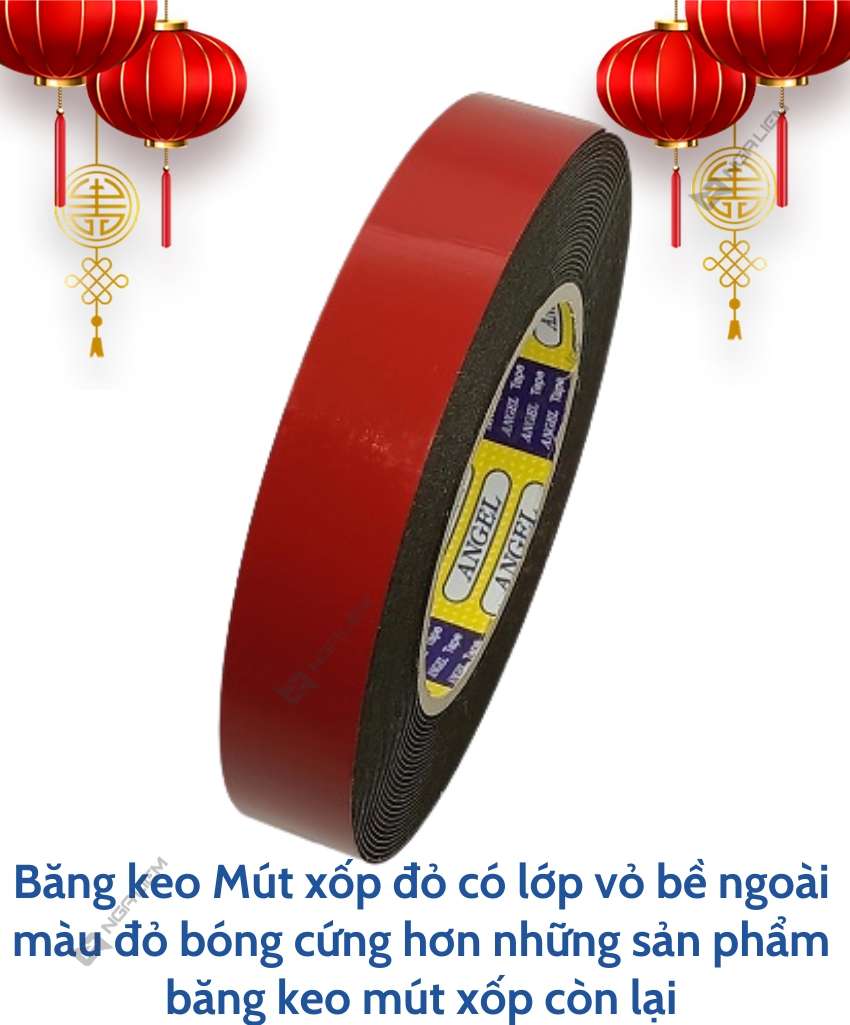 Adhesive tape sponge đỏ 2p4 , 5P