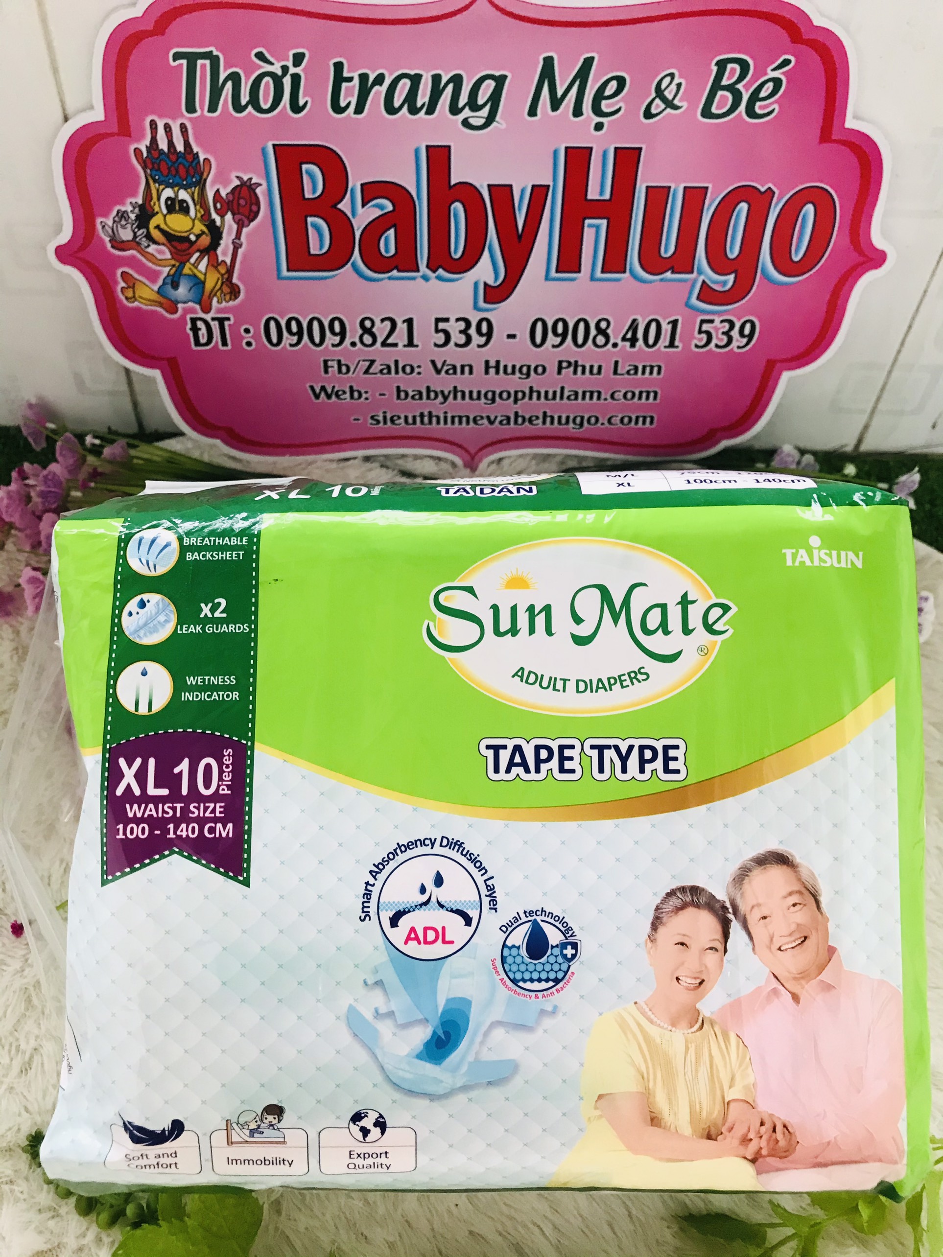 Tả dán người già Sun Mate XL 10