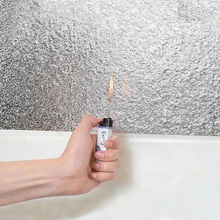 Cuộn Giấy Bạc Dán Bếp Dán Tường Cách Nhiệt Chống Thấm 2m*60cm