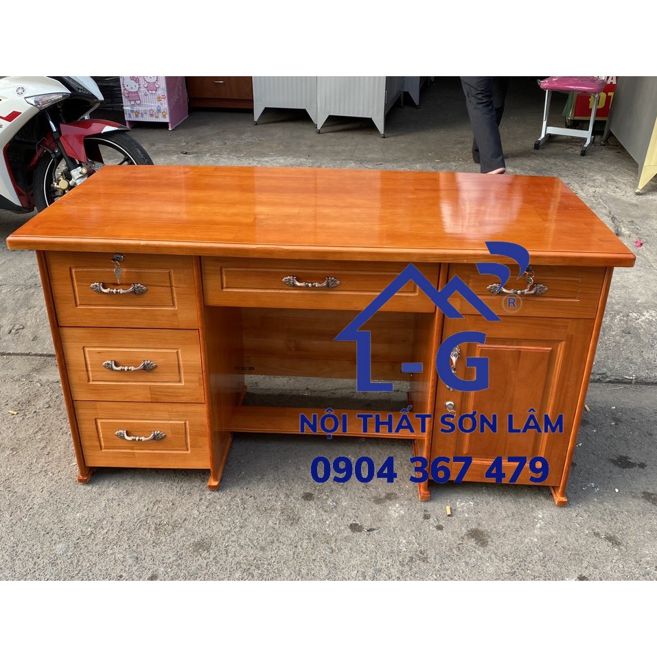 Bàn làm việc gỗ văn phòng giá rẻ - Bàn giám đốc lớn 1m4