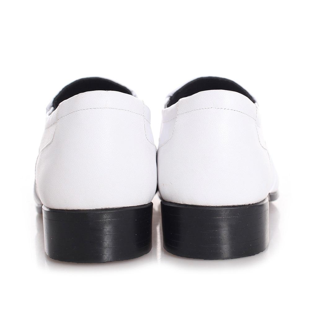 Giày nam da bò màu trắng HK7135