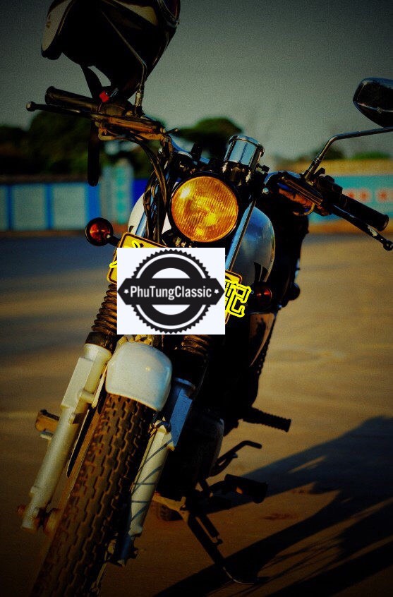 COMBO Đèn pha Su GN + tai bắt pha , độ classic, cafe racer....