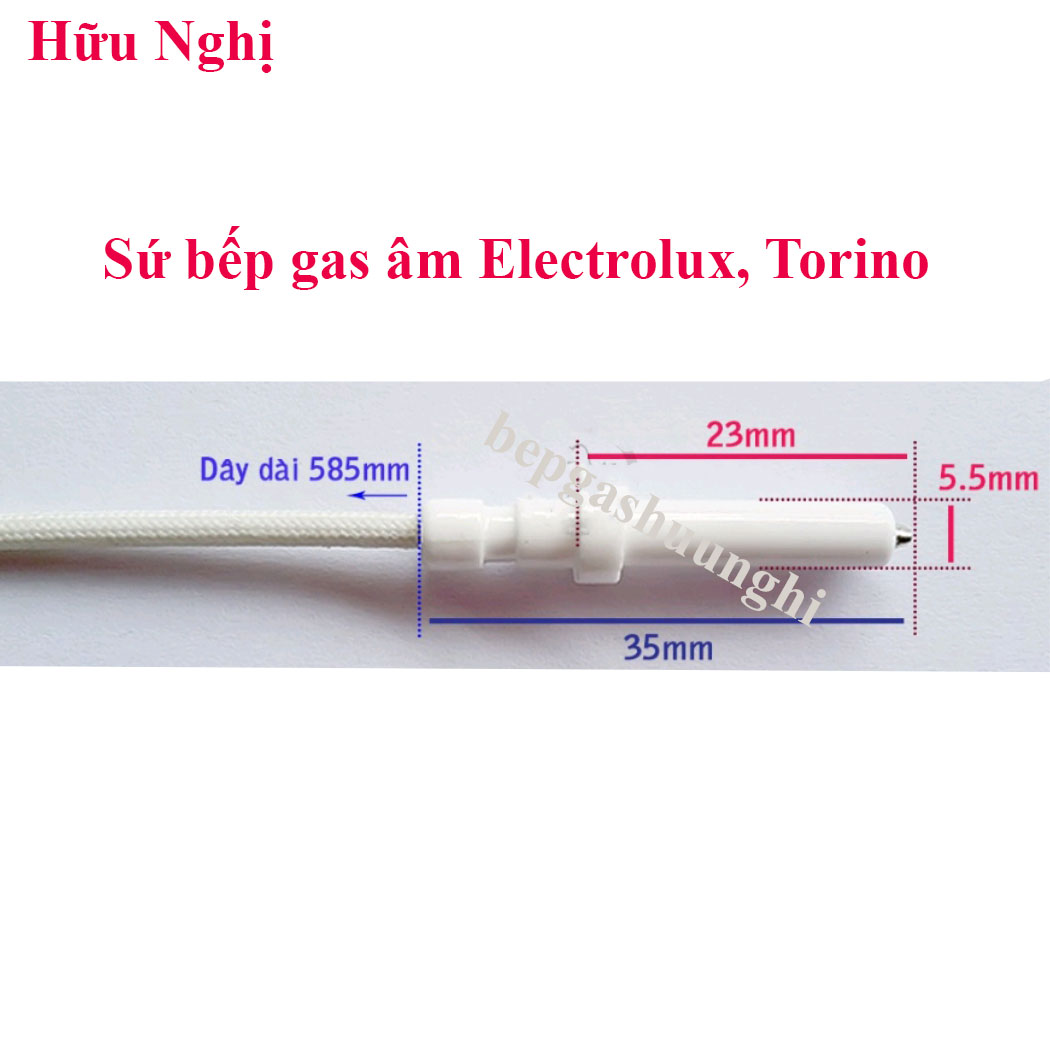 Kim sứ đánh lửa bếp gas âm cao cấp Electrolux, Torino