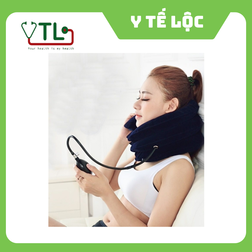 Đai gối hơi trị liệu kéo giãn đốt sống cổ loại cao cấp