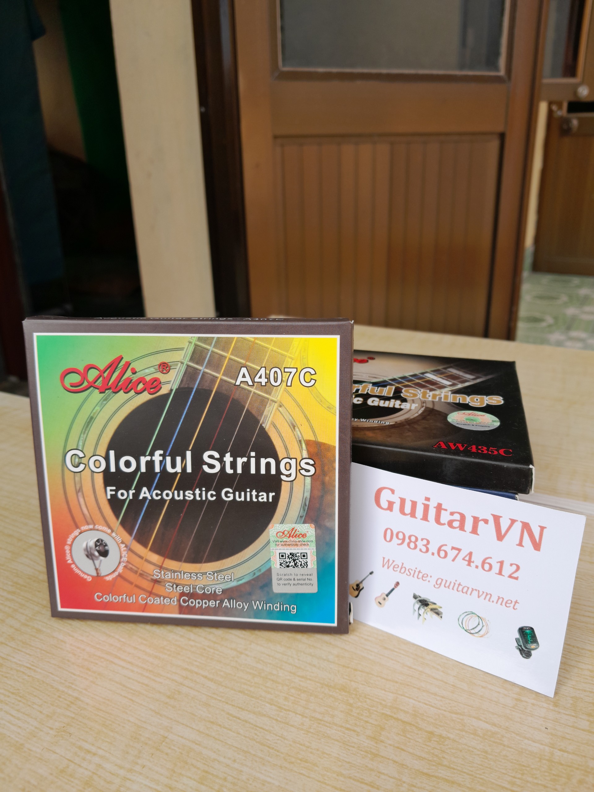 Dây đàn guitar acoustic nhiều màu A407C