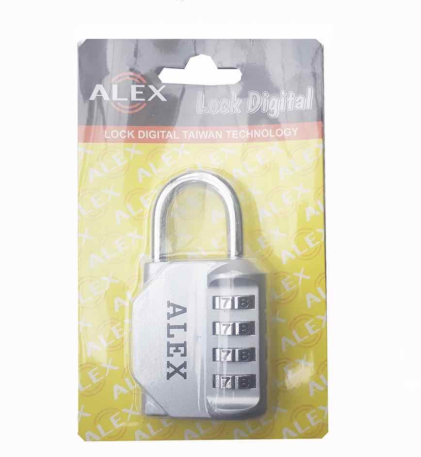Ổ KHÓA SỐ ALEX LOẠI 4 SỐ CÀI ĐẶT