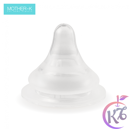 Núm ty thay thế bình sữa Mother-K silicone siêu mềm cổ hẹp size SS/S/M/L/XL - num ti binh sua mother k num vu thay binh sua motherk cho be