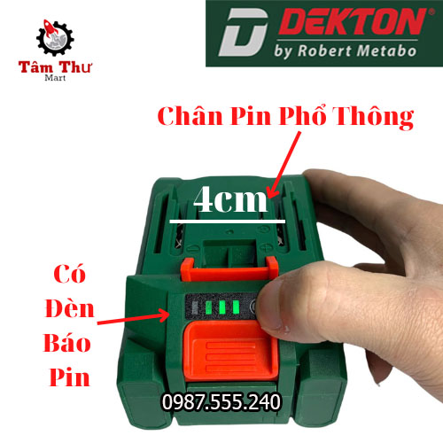 Đế sạc- Pin DEKTON M21 chân pin phổ thông
