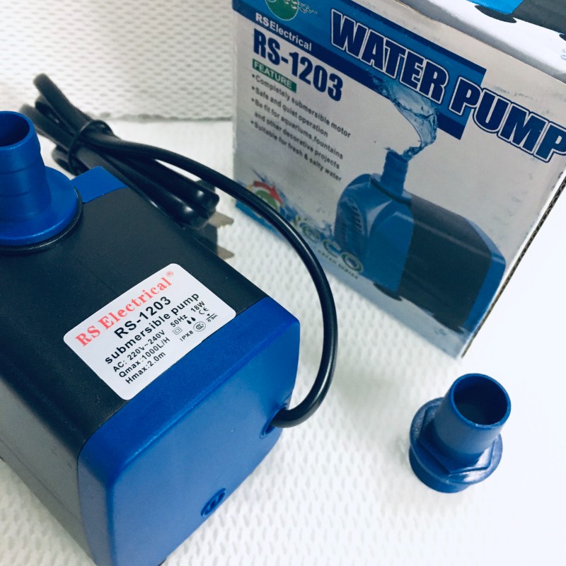 Máy Bơm Nước RS-1203 (18W-1000L/H-2M) - Bơm Nước Bể Cá Mini