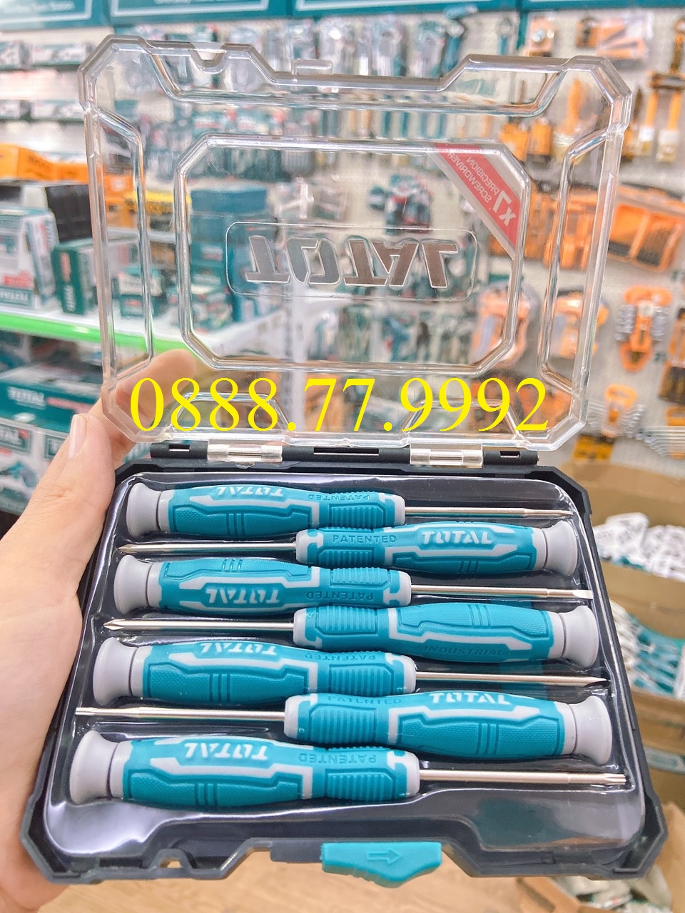 Bộ 7 tua vít đồng hồ Total THT250726