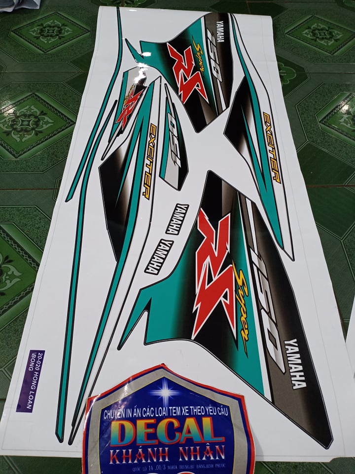 tem rời ex 150 decal 3 lớp ko bay màu