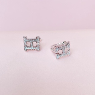 Bông tai bạc nữ kiểu dáng chữ H sang trọng Trang Sức ANTA Jewelry - ATJ8055 thumbnail