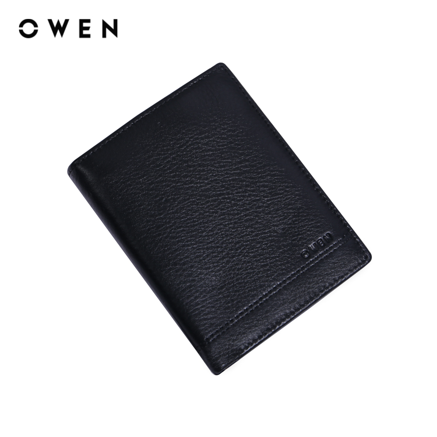 Owen - ví da vd232680 màu đen chất liệu 100% leather