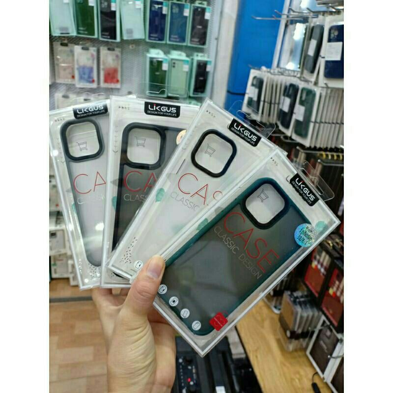 Ốp lưng likgus nhám cho iphone 13 pro max/13/13 pro 12 / 12 pro / 12 pro max/11/11 pro/11 pro max lưng nhám mờ viền màu123123