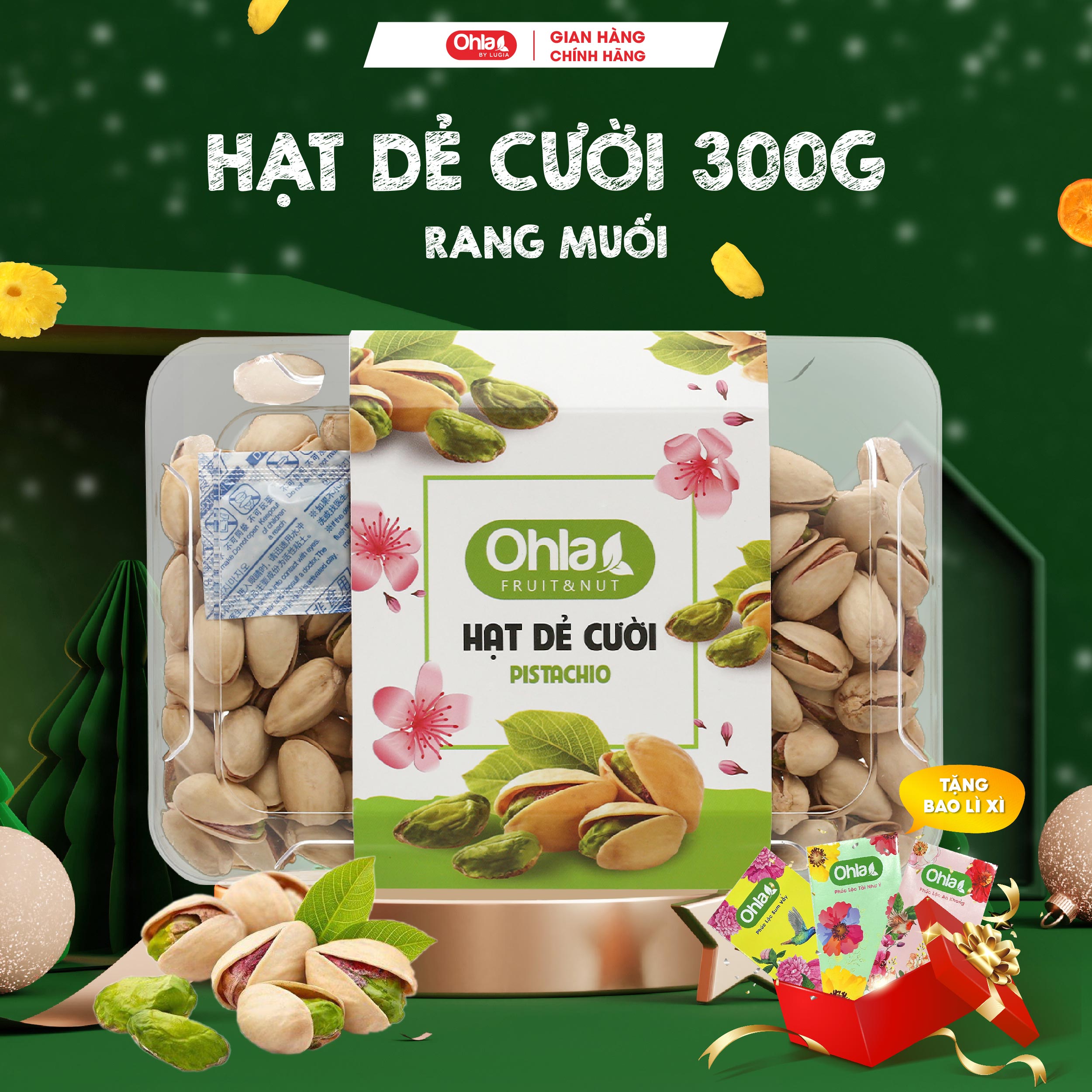 Hạt dẻ cười rang muối - 300g