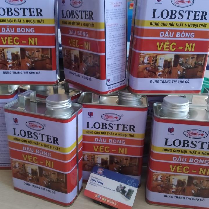 Dầu bóng Véc Ni Lobster bảo vệ bề mặt gỗ 875ML vecni