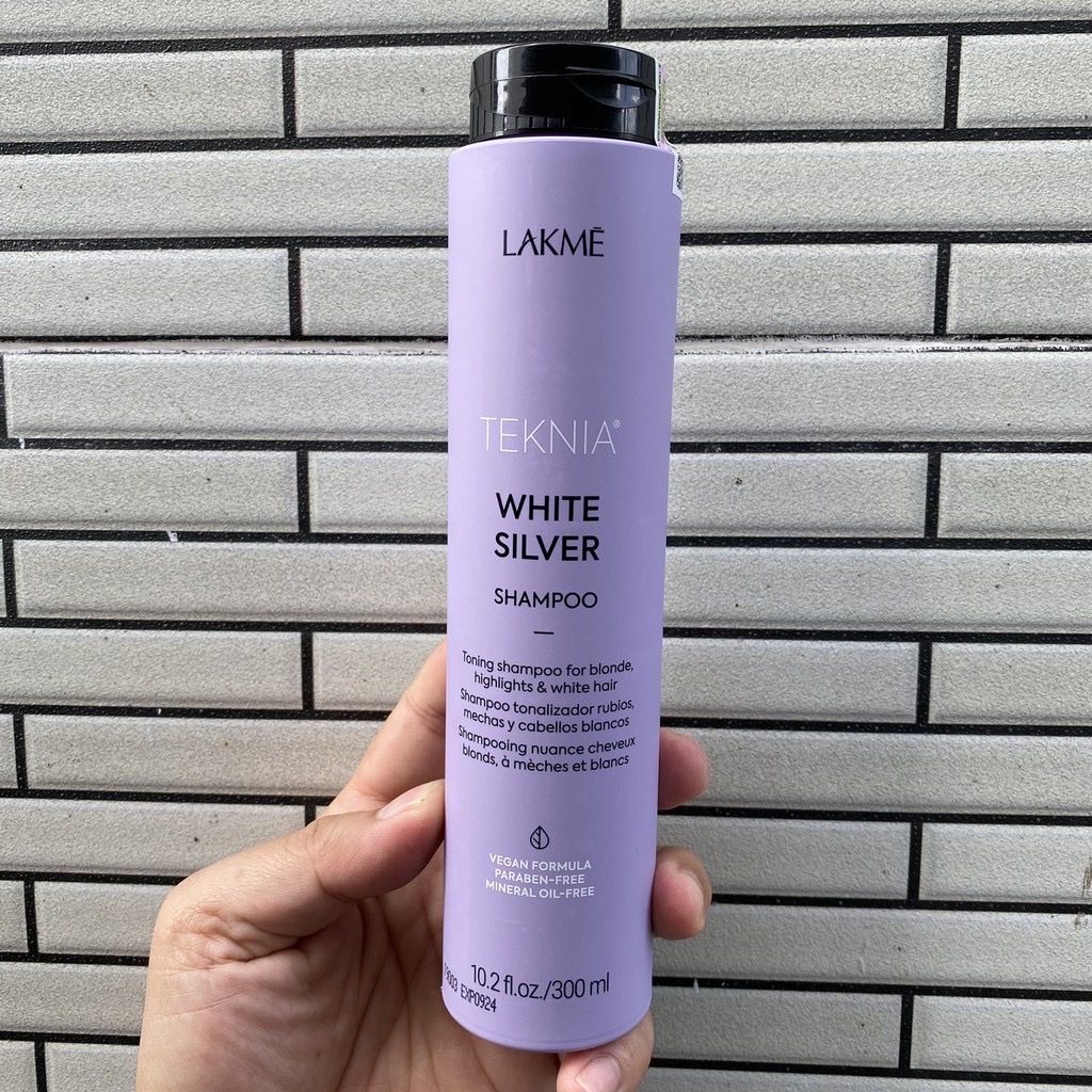 Dầu gội tím khử vàng cho tóc rất sáng hoặc bạc Lakme Teknia White Silver Shampoo 1000ml