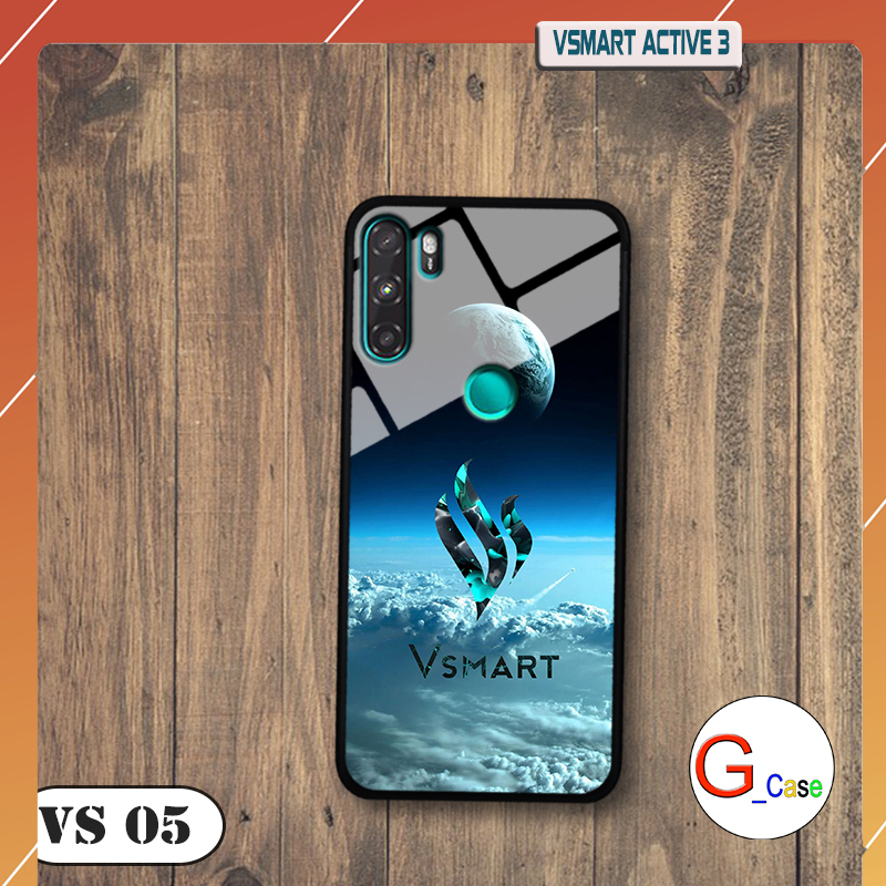 Ốp lưng Vsmart Active 3 in 3D logo Vsmart  thiết kế đẹp