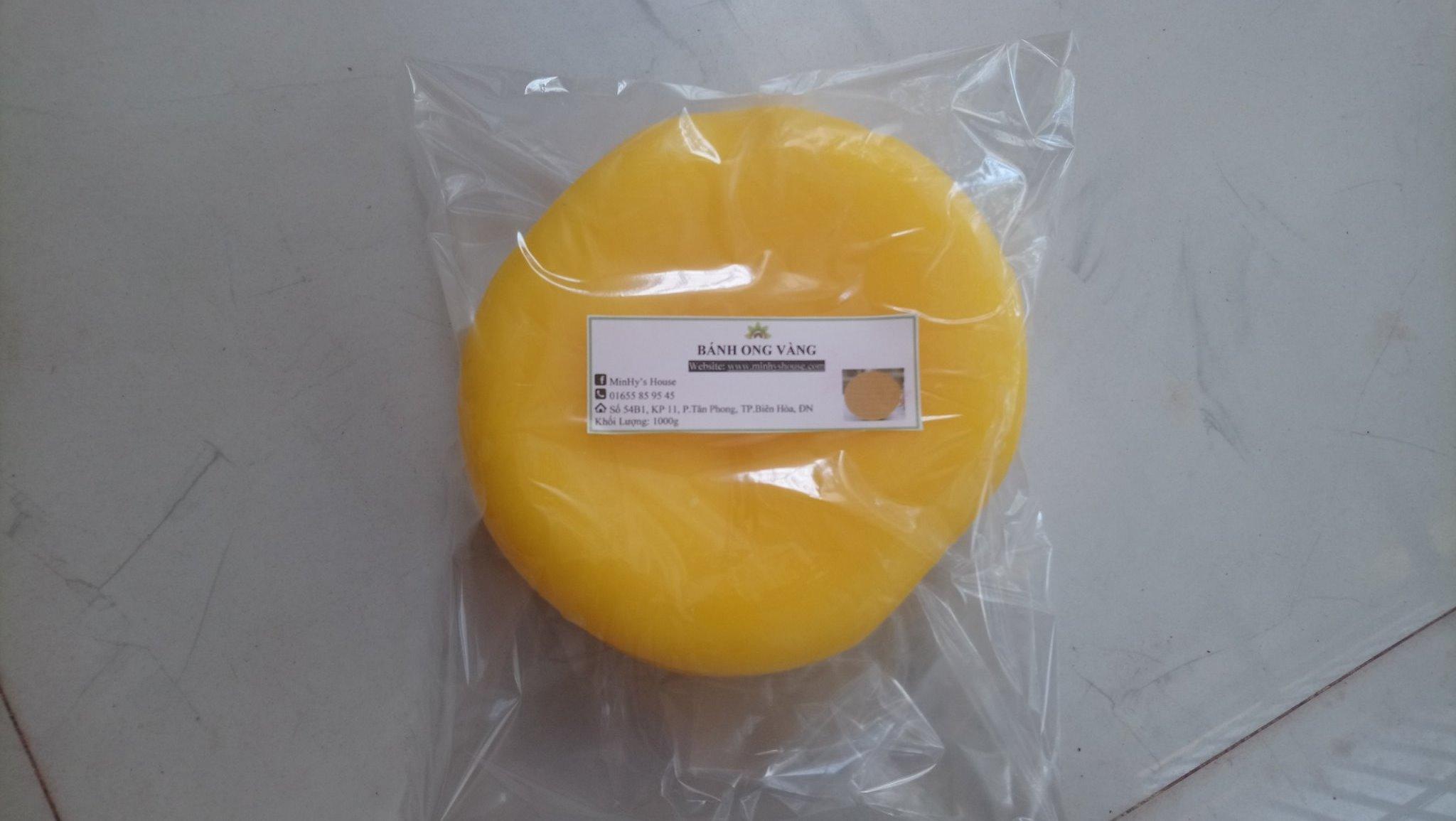 1 Kg Bánh ong tảng vàng làm son, nến,...