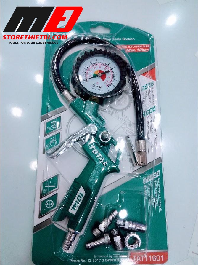 Vòi bơm lốp xe ô tô dùng khí total tat11601