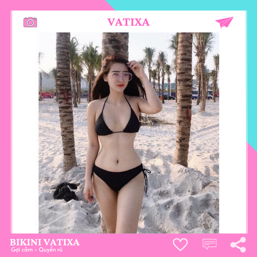 [HCM]Bikini Tam Giác Đen VATIXA BKN26 ĐEN