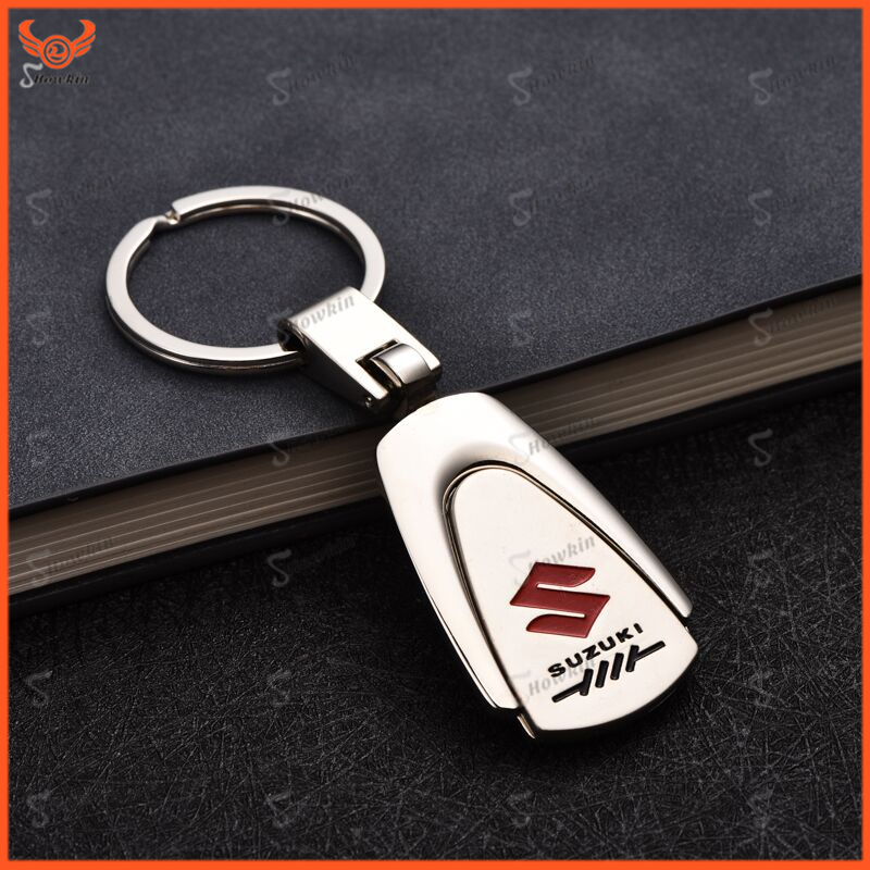 Car Keychain Logo Keychain Stainless Steel Metall  Keychain for Suzuki
