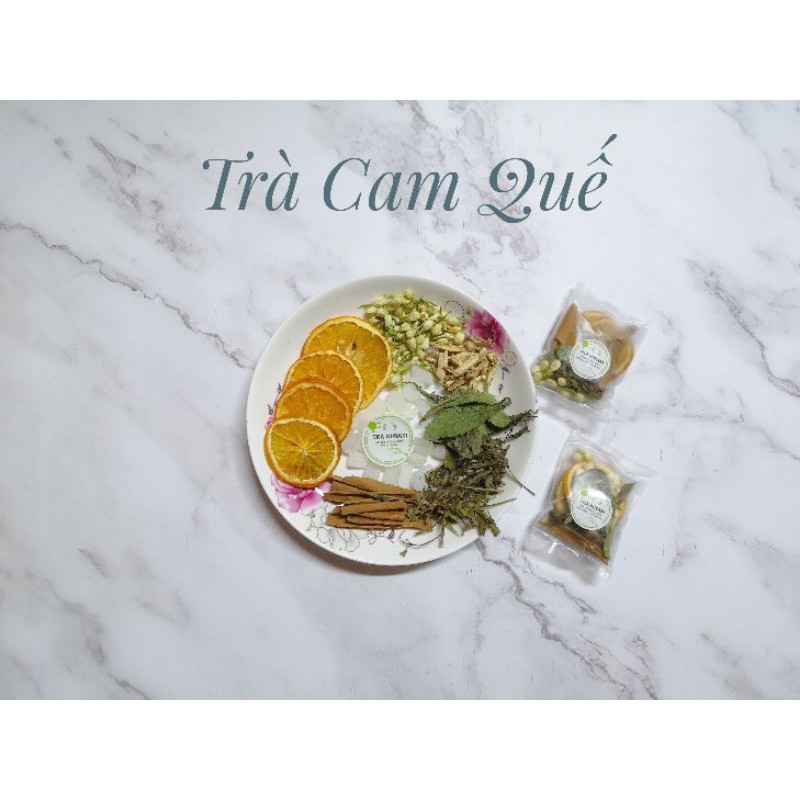 Set 10 goi Trà hoa quả, trà thảo mộc : Trà cam quế