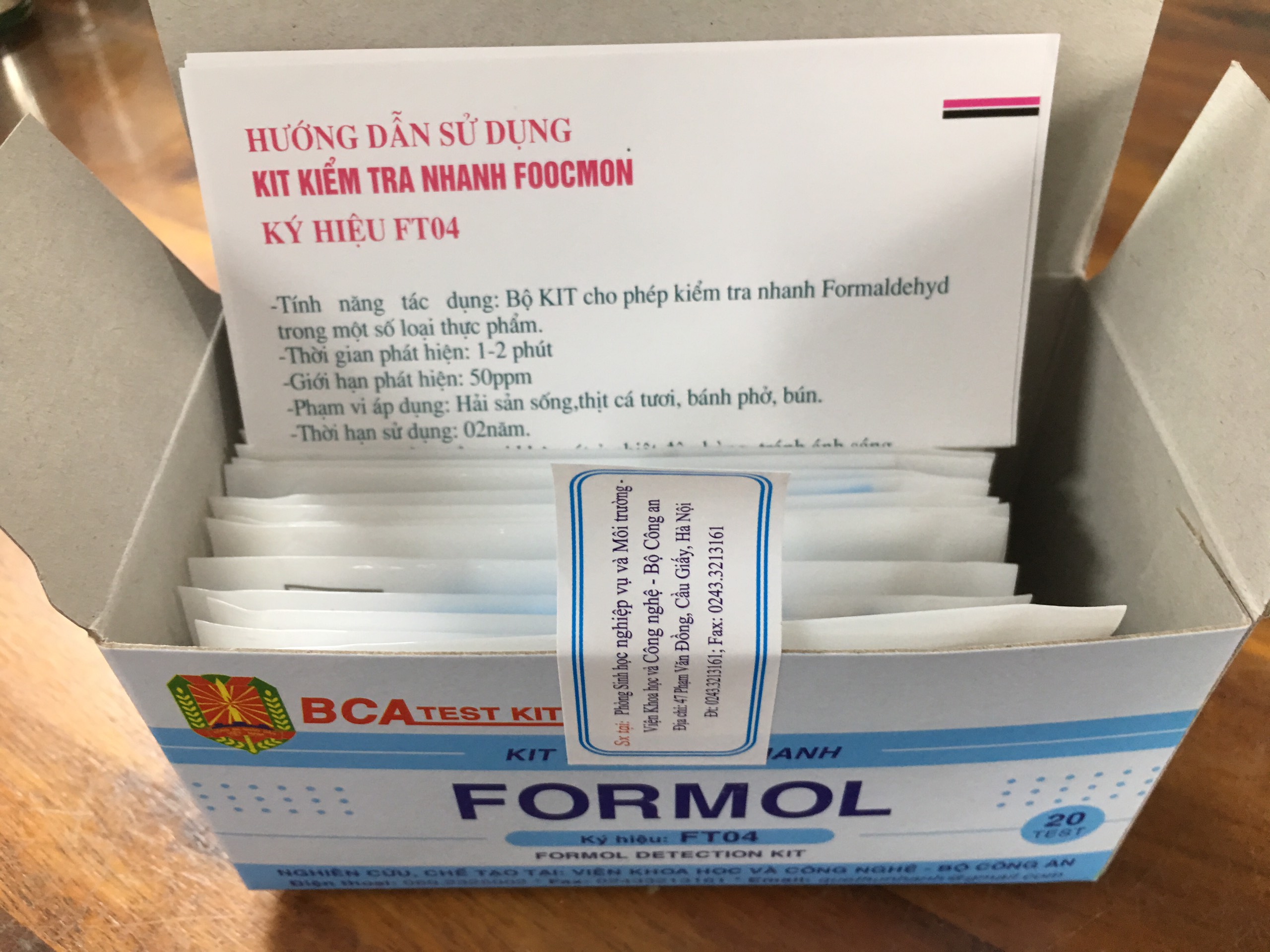 Kit Kiểm Tra Nhanh Foocmon