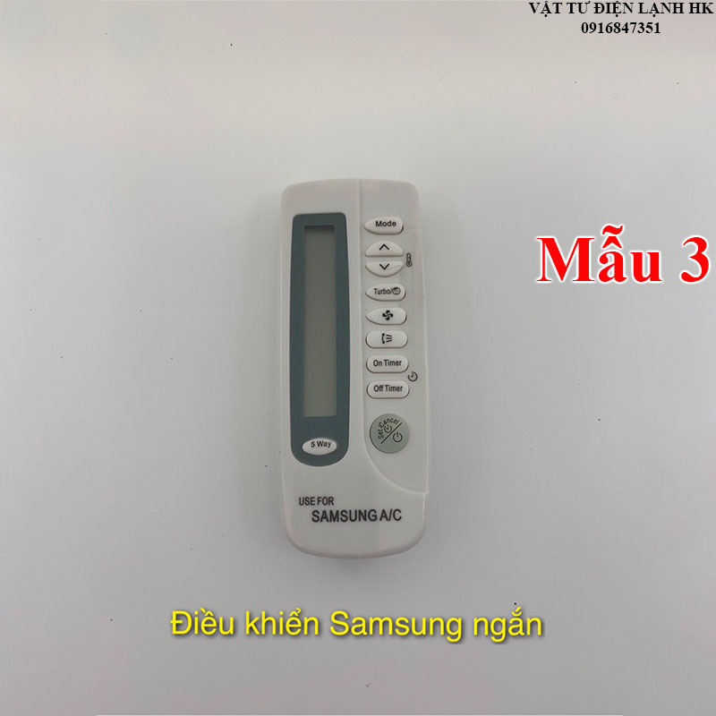 Remote máy lạnh samsung arh-403, điều khiển điều hòa sámung nhỏ ss ngắn mẫu 3 rẻ