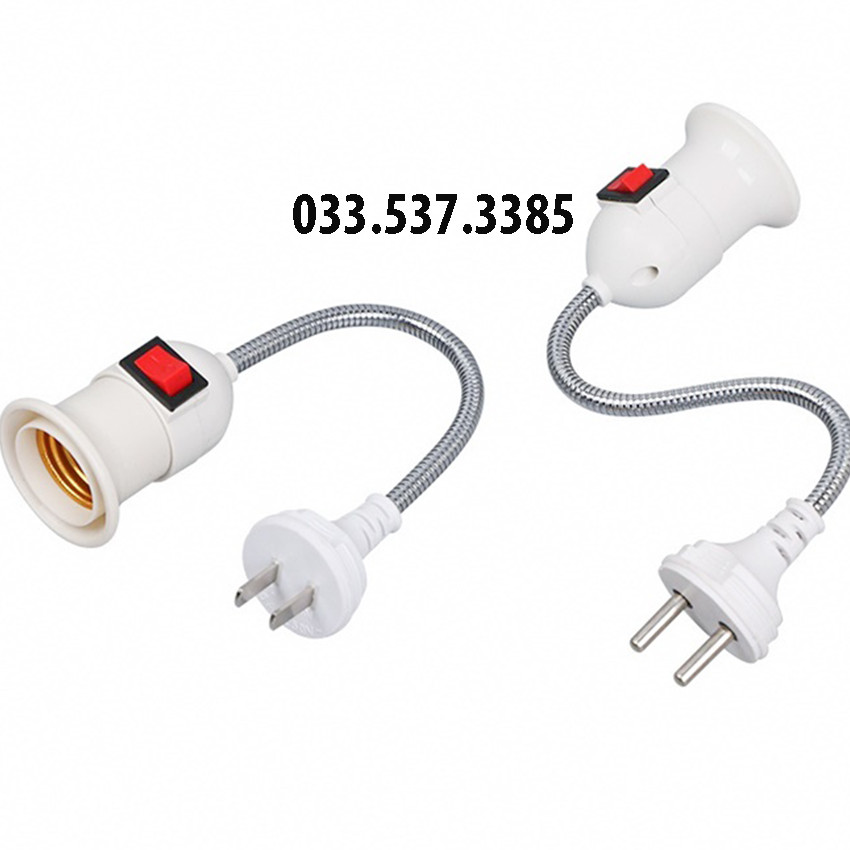Đui đèn vặn lò xo, đui công tắc bẻ cong 360 độ