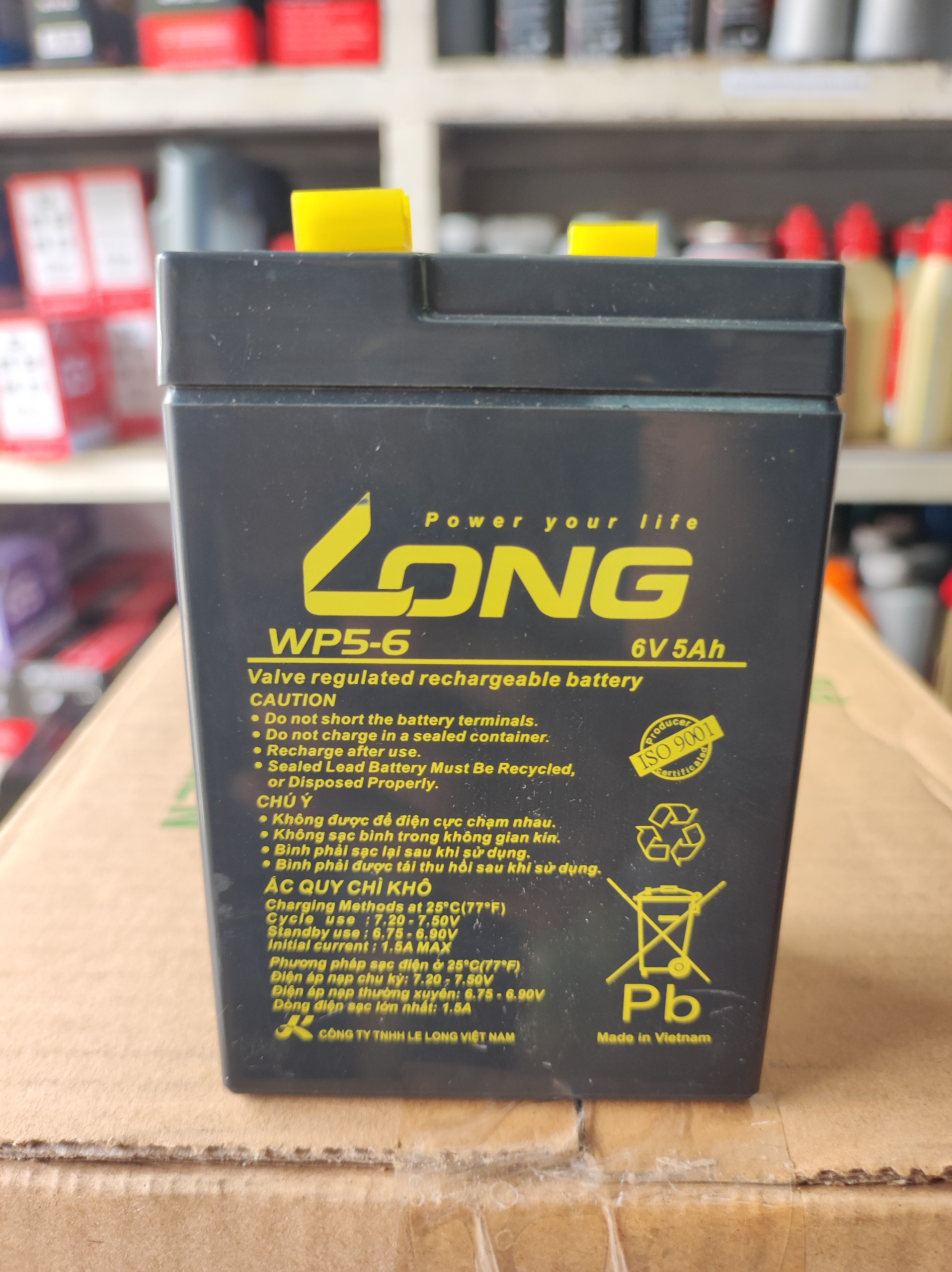 ắc quy Long WP5-6 (6V - 5Ah)
