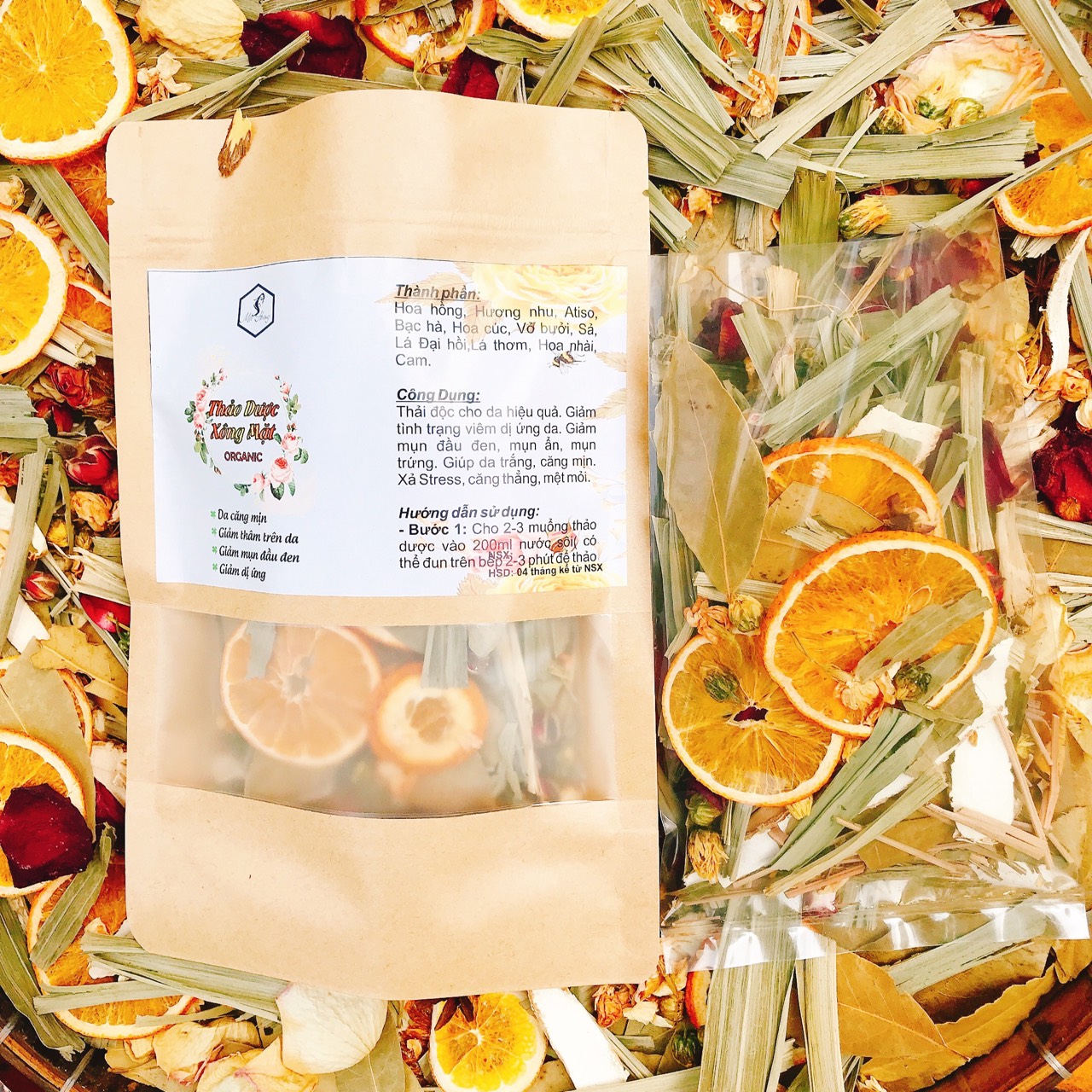 Xông Mặt Thảo D.ược Organic - Mộc Hương