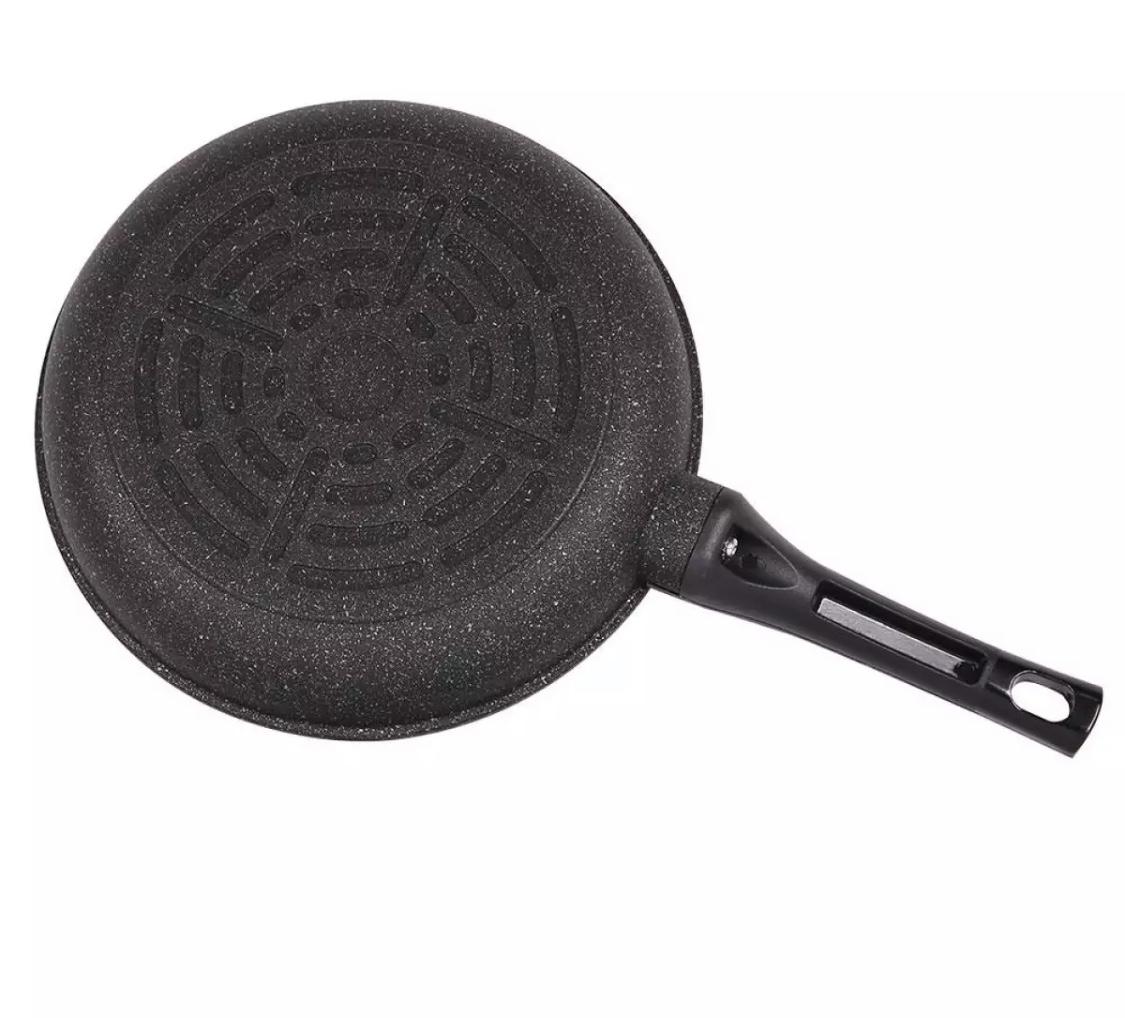 Chảo siêu bền đá SUNHOUSE 28cm SBD28 (Đen)