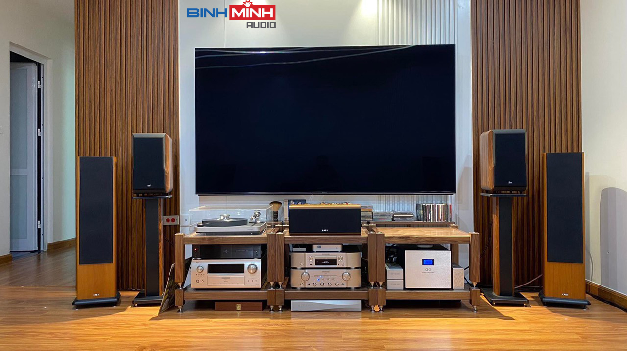 Chân loa Bookshelf gỗ Venza BM 90