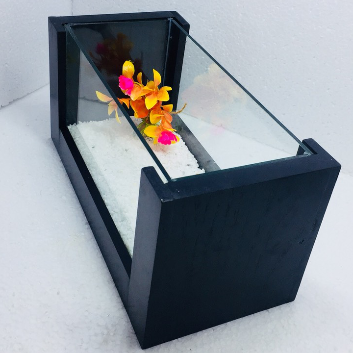 Bể cá mini khung gỗ