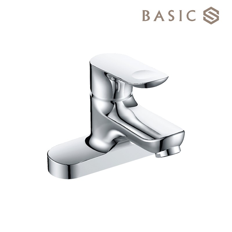 Vòi chân kép lavabo nóng lạnh basic bw 602v3 đồng mạ