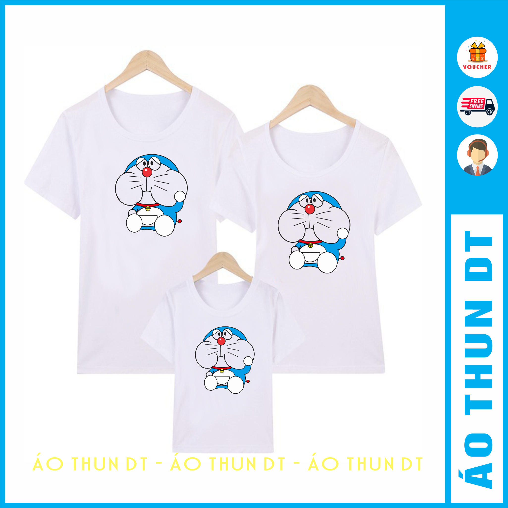 Áo đôi - DOREMON - 35K/Cái