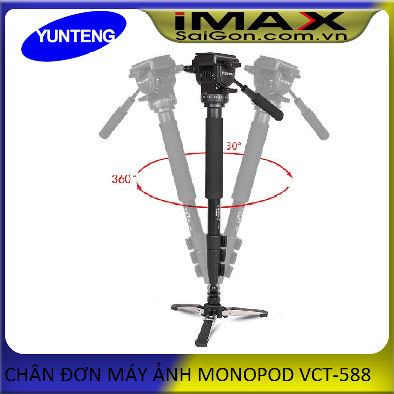 Chân đơn máy ảnh monopod yunteng vct-588 + gá kẹp điện thoại
