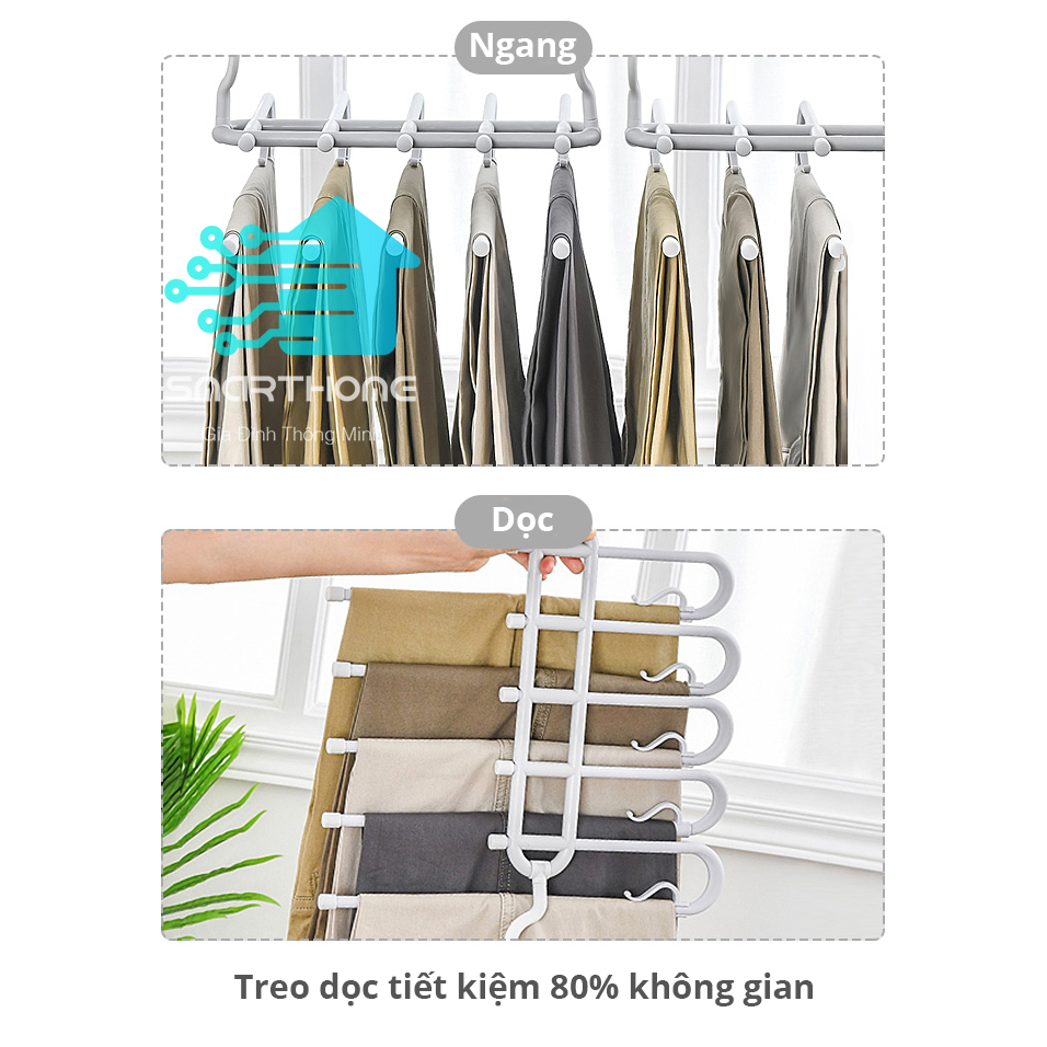 Móc Treo Quần Áo Đa Năng Nhật Bản